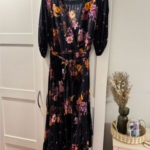 Isabel Maternity by Ingrid & Isabel Black Floral Maxi Dress